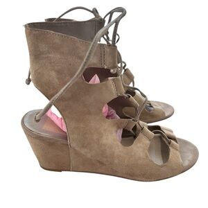 Dolce Vita Taupe Wedge Sandals
